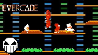 BurgerTime (Evercade - Data East Collection 1) Gameplay