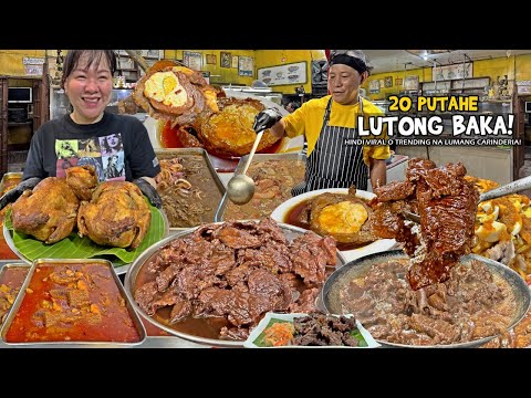 20 Putahe ng mga "LUTONG BAKA" dito sa LEGENDARY at LUMANG CARINDERIA Since 1970s!