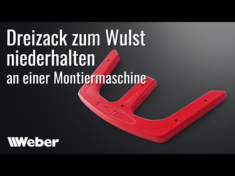 Dreizack als Wulstniederhalter für Reifenmontiermaschine