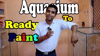 🔶Aquarium paint ho gai || fish aquarium hobby|aquarium background✅