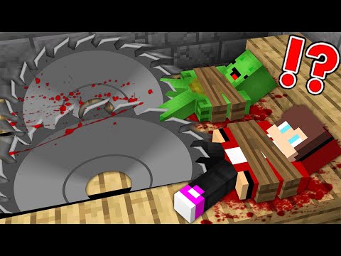 Who DRAGGED JJ and Mikey Into SCARY SAW in Minecraft? (Maizen)