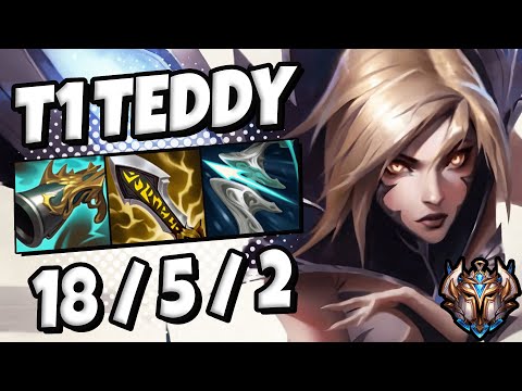 T1 Teddy Kaisa vs Aphelios [ ADC ] Korea Challenger Patch 11.18 ✅