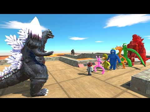 Space Godzilla LAVA DEATH RUN - Animal Revolt Battle Simulator