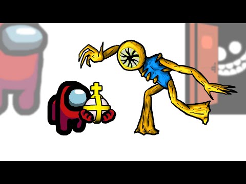 Mini Crewmate Kills Roblox DOORS Super Hard Mode | Among Us