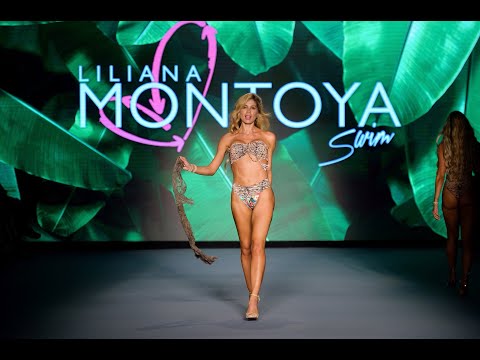 Mermaids swimming the Runway by Liliana Montoya swim at Paraiso Miami Swim Week 2021