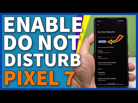How To Enable Or Disable Do Not Disturb On Google Pixel 7