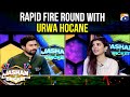 Rapid Fire wound with Urwa Hocane - Jashan e Cricket - Tabish Hashmi