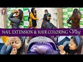 Nail Extension Hair Coloring Vlog Rhema S Castle