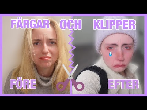 FÄRGAR & KLIPPER MITT HÅR | TOTAL FAIL *kan inte sluta gråta