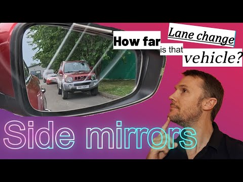Lane change using side mirrors, how far is that vehicle? Never exit a roundabout unsafely again!