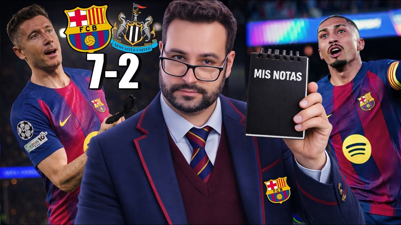 Las NOTAS del BARÇA 7-2 NEWCASTLE ¡SOLO UN SUSPENSO!