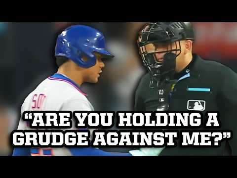 Juan Soto has to be held back so the umpire doesn't eject him, a breakdown