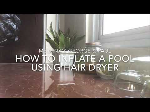 How To Inflate A Pool Using Hairdryer