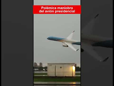 ¡Increíble! Esta fue la maniobra del avión presidencial