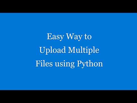 Python Flask Multiple File Upload