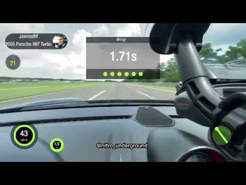 2,55 segs 100-200 | 388 KM/H - PORSCHE 997 TURBO - 2000HP