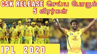 CSK Might Release These 5 Players | IPL 2020 | IPL Auction