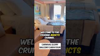Carnival Glory Balcony Cabin Tour - Full Room Walkthrough, Storage, Bathroom & Balcony Review