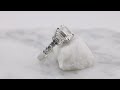 video - Emerald Cut Three Stone Engagement Ring