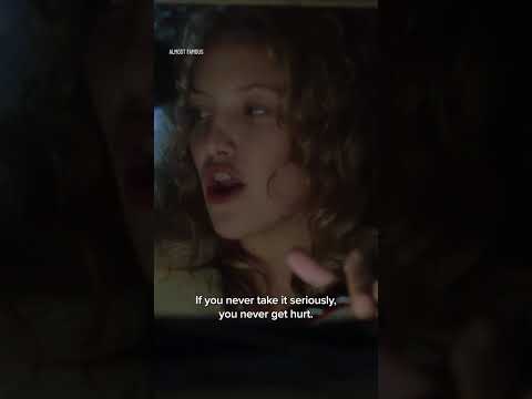 If you never take it seriously, you never get hurt.