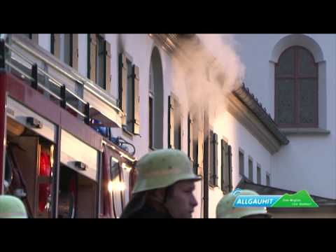 Brand in Franziskanerkloster Füssen - 100jähriger in Lebensgefahr