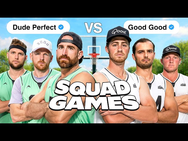 Dude Perfect vs. Good Good in Every Sport | Squad Games SDDEFAULT Thumbnail