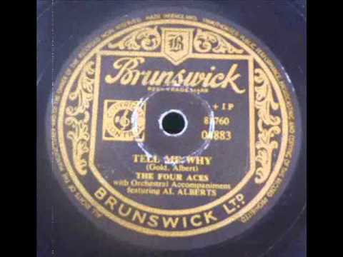 THE FOUR ACES FEAT. AL ALBERTS - TELL ME WHY - Brunswick 4883 (1952) DoGramofonuPL