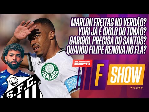 AO VIVO: MARLON FREITAS NO PALMEIRAS? | GABIGOL CORRENDO PELO SANTOS | FILIPE LUÍS VAI RENOVAR?