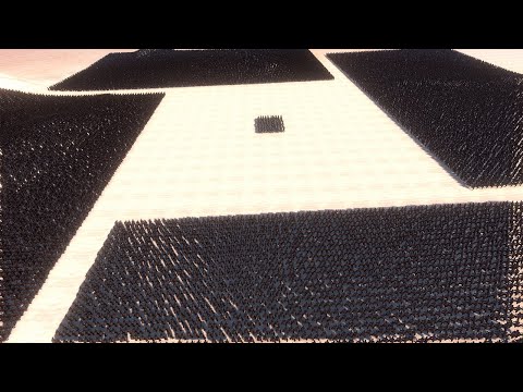 100 Machine Gun Soldiers Stuck Among 50.000 Male Zombies - Ultimate Epic Battle Simulator