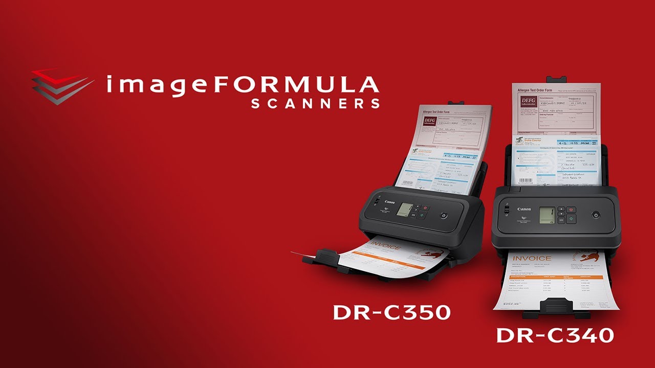 Canon imageFORMULA DR-C350 & DR-C340 Office Document Scanners