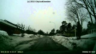 preview picture of video 'Härnösand 2015-03-03 Byvägen Hemmansvägen'