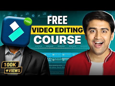 FREE Video Editing Course ✅ Wondershare Filmora 15 with Ai Tutorial (Hindi)