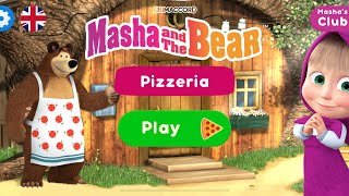 Macha And Bear | The pizzeria Game | Cartoon  #Girl #GamesCooking #GamesKids #GamesPizza#Game