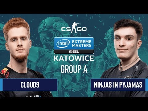 CS:GO - Cloud9 vs. Ninjas in Pyjamas [Overpass] Map 1 - Group A - IEM Katowice 2020