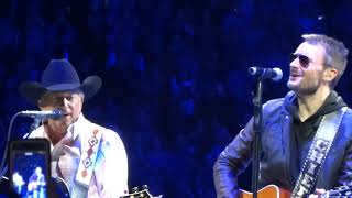George Strait and Eric Church &quot;Cowboys Like Us&quot; 1/18/14