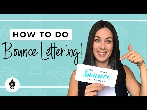 How To Do Bounce Lettering With Brush Pens – A Step-By-Step Tutorial for Beginners