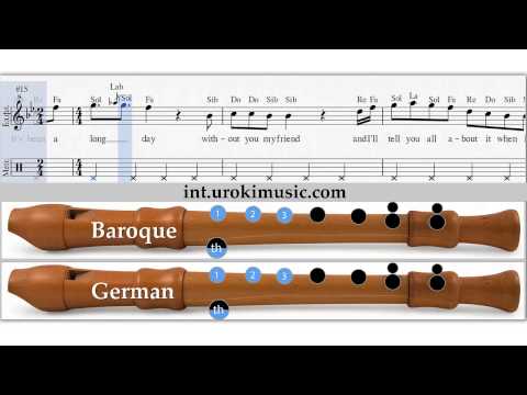 Como Tocar en la Flauta Dulce Wiz Khalifa - See You Again - Notas musicales, Tablatura tutorial