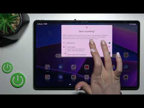How to Change Screen Recorder Sound Source on LENOVO Tab P12 Pro