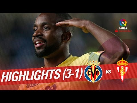 Resumen de Villarreal CF vs Sporting de Gijón (3-1)
