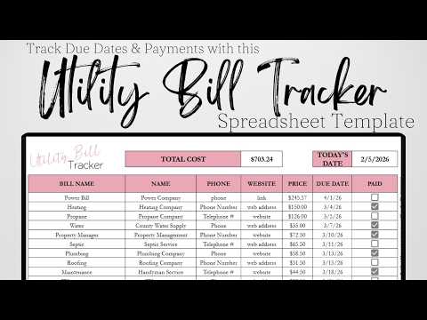 Effortless Utility Bill Creation Using Digital Templates