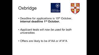 Parents UCAS Presentation June 2021