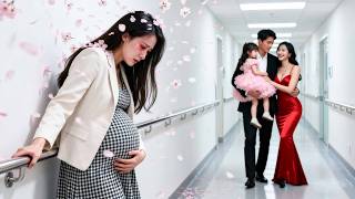 She finds his affair at a prenatal check, divorces, returns a rich heiress, he regrets bitterly