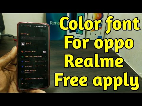 How to sat color font on oppo Reno 3 pro