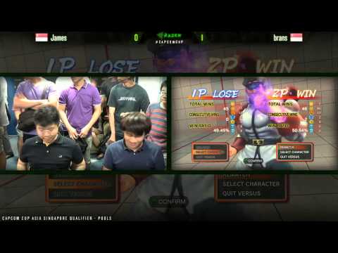 SSF4AE James vs brans  - CAPCOM-Cup Asia SINGAPORE Qualifiers