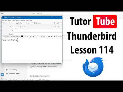 Thunderbird Lesson 1 Setting Up Thunderbird