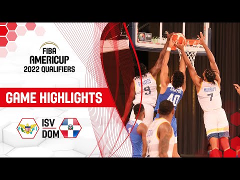 US Virgin Islands - Dominican Republic | Highlights - FIBA AmeriCup 2022 Qualifiers