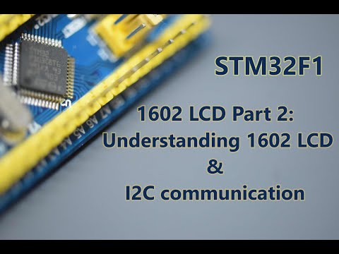 052-STM32F1 1602 LCD Part2: LCD control using i2c communication setup