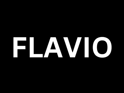 How to Pronounce "Flavio in English language? [How to say Flavio...?