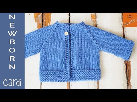 How to knit a Newborn Cardigan for beginners - Part 2