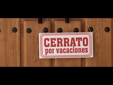 Cerrato por vacaciones